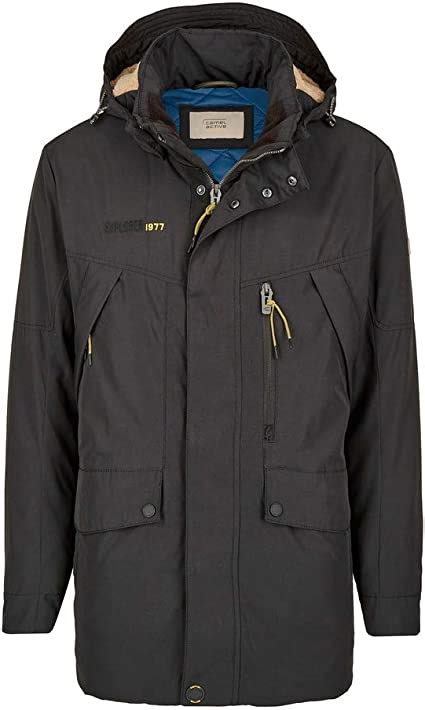 Camel Active Men S Winter Jacket With Hood Black Uk Amazon Co