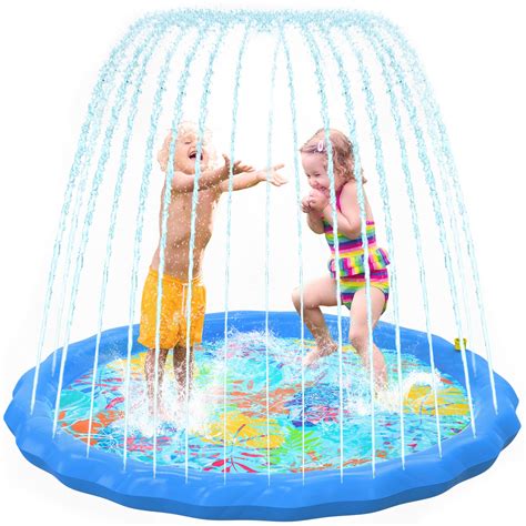 Splash Pad for Kids and Dogs | Water Sprinkler for Kids, Large Splash ...