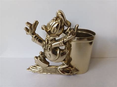 Donald Duck Brass Pen Holder Ca 1970 Catawiki