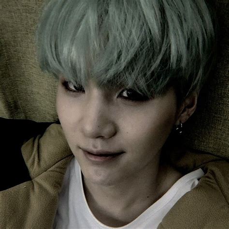 Pin By D On Yoongi Min Yoongi Mint Hair