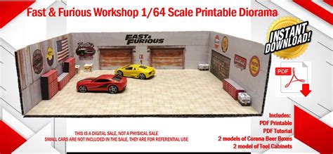 Fandf Workshop 164 Scale Printable Diorama Instant Download Etsy Uk