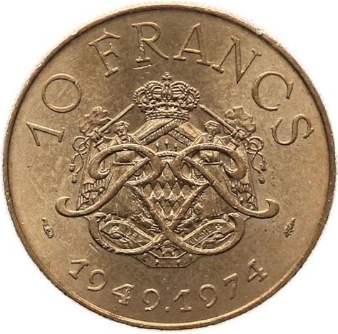 10 Francs Rainier III Monaco Numista