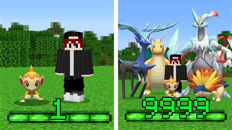 A Cada Nível de XP Eu GANHO UM POKÉMON no Minecraft Pixelmon YouTube