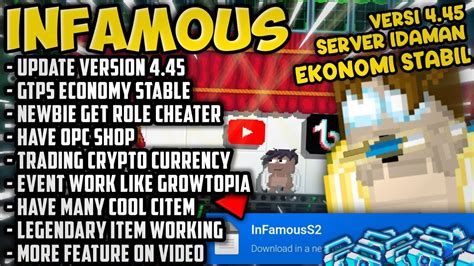 EKONOMI STABIL FREE CHEAT ROLE GROWTOPIA PRIVATE SERVER TERBARU