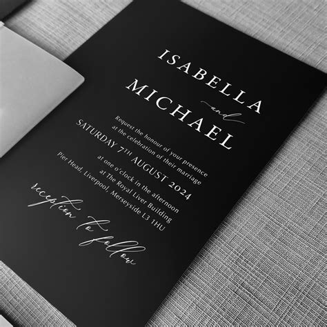 Black and White Wedding Invitations - Wedding Invitations - Feel Good Invites