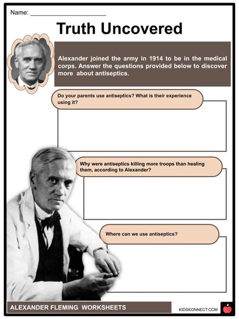 Alexander Fleming Worksheets Facts Personal Life Career Chuyên