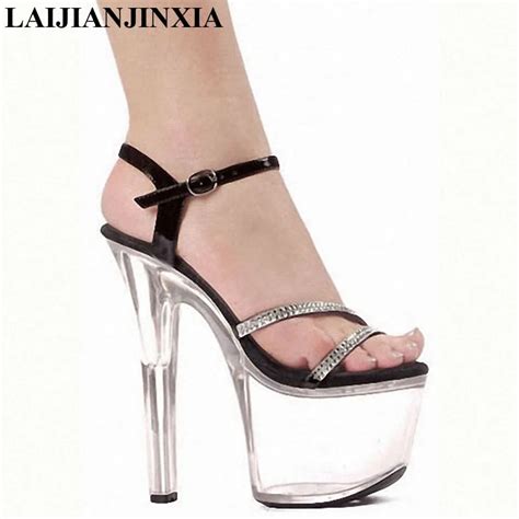 Laijianjinxia Sexy 17cm Wedding Shoes Women Pole Dancing Sandals 7 Inch