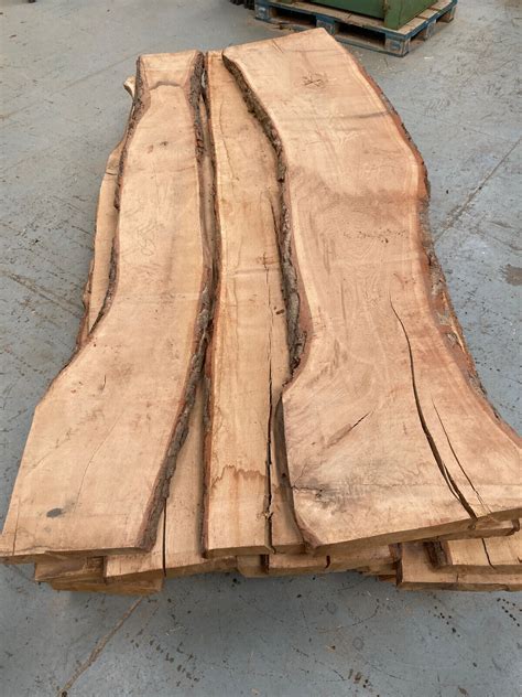 Live Edge Oak Boards Kiln Dried Rustic Mm Thickness Ebay