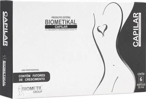 Biometikal Capilar Kit 6 Ampolas De 4ml Ampola Capilar Magazine Luiza