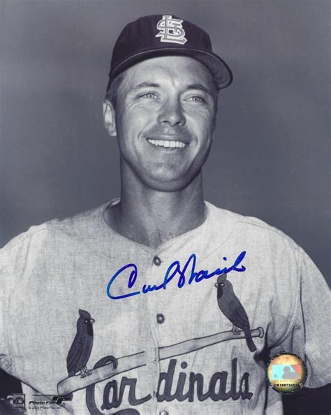 AUTOGRAPHED CARL WARWICK 8X10 St Louis Cardinals Photo Main Line