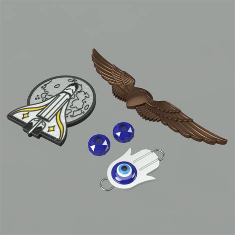 3D file The Last of Us Ellie pins and accessories 3D models set. Video ...