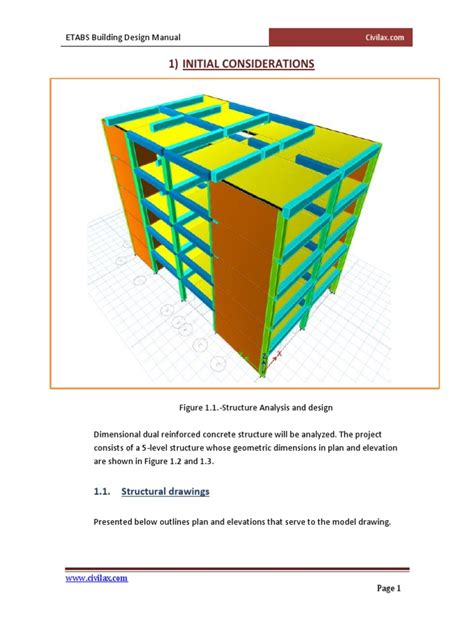 Etabs Building Design Manual Structural Load Force