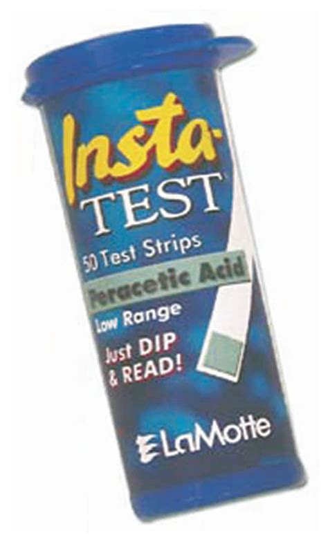 Lamotte Insta Test Peracetic Acid Single Factor Test Strip Single