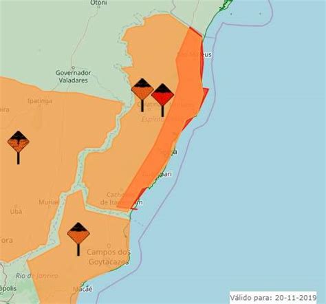 Alerta Máximo Instituto Emite Aviso De Chuva Forte Para O Es