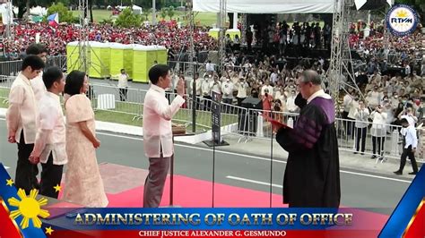 36 Years After His Father Ferdinand Marcos Jr Sworn In As President