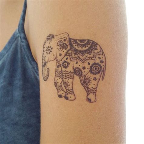 51 Cute And Impressive Elephant Tattoo Ideas Indian Elephant Tattoo