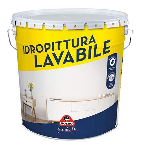 Idropittura Lavabile Lt Pronta All Uso Finitura Extra Opaca