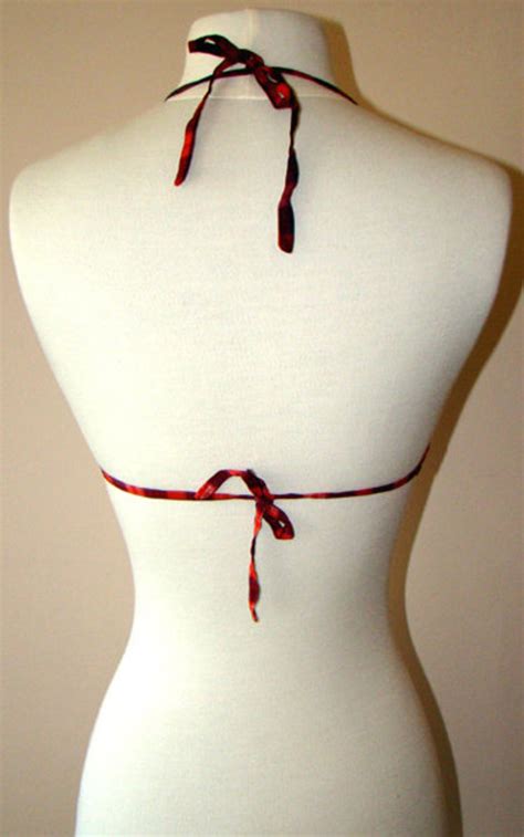 Vintage Red S French Bikini Swimsuit S Bathing Etsy