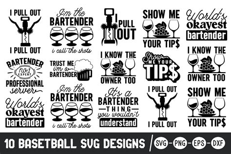 Bartender SVG Bundle Graphic By CraftArt Creative Fabrica