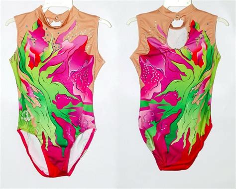 Fiesta Acro Acrobatic Aerobics Girls Gymnastics Leotard Lilachelene