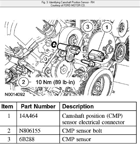 2006 Ford F150 5 4 Camshaft Position Sensor