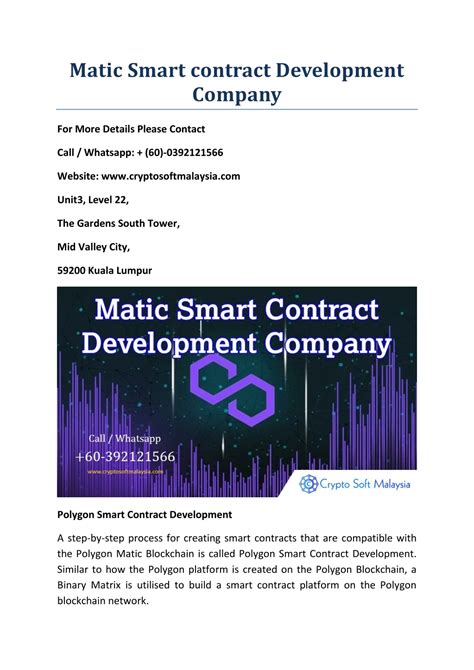 Ppt Matic Smart Contract Development Company Powerpoint Presentation