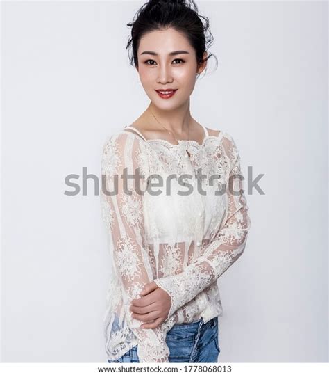 Sexy Mature Asian Lady Wearing White Stock Photo 1778068013 Shutterstock