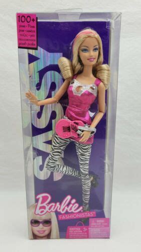 Mattel T3517 T3325 Fashionistas Sassy Barbie Doll 100 Poses Nos Ebay Mattel Fashion Dolls