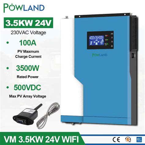 3 5kw Hybrid Solar Inverter Pure Sine Wave 100a Mppt Solar Charge