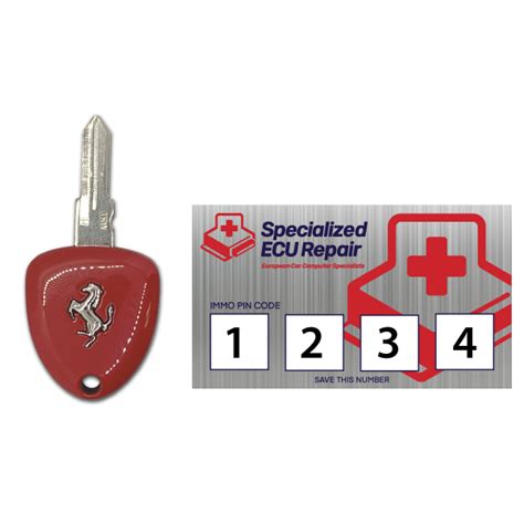 Ferrari Key fob remote Integrated remote + key blade | Specialized ECU Repair