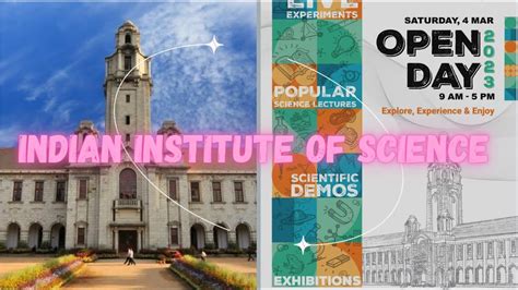 Indian Institute Of Science IISc Open Day 2023 YouTube