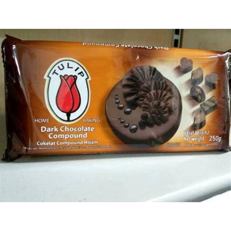 Jual Tulip Dark Chocolate Compound 250gr Coklat Batang Coklat