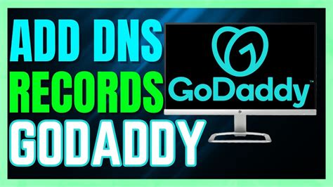 How To Add Dns Records On Godaddy Godaddy Dns Records Youtube