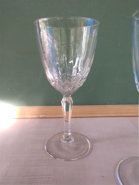 Luminarc Crystal Wine Glasses Etsy