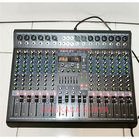 Jual Mixer ASHLEY MDX12 MDX 12 ORIGINAL 12 Channel Shopee Indonesia