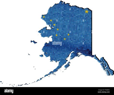 Alaska Map Stock Vector Images Alamy