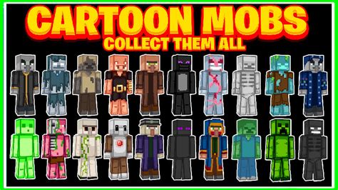 Cartoon Mobs by Dig Down Studios (Minecraft Skin Pack) - Minecraft ...