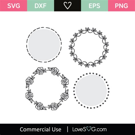 Monogram Frames SVG Cut File - Lovesvg.com