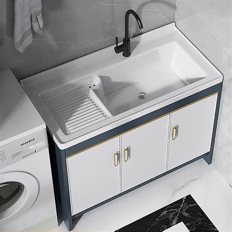 Amazon.com : Laundry Sink with Cabinet,Laundry Cabinet with Faucet and