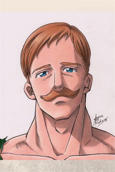 Escanor é um membro dos sete pecados capitais que representa o leão do