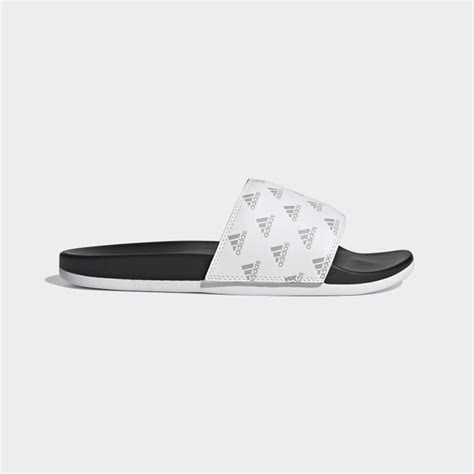 Adidas Adilette Comfort Slides White Unisex Swim Adidas Us