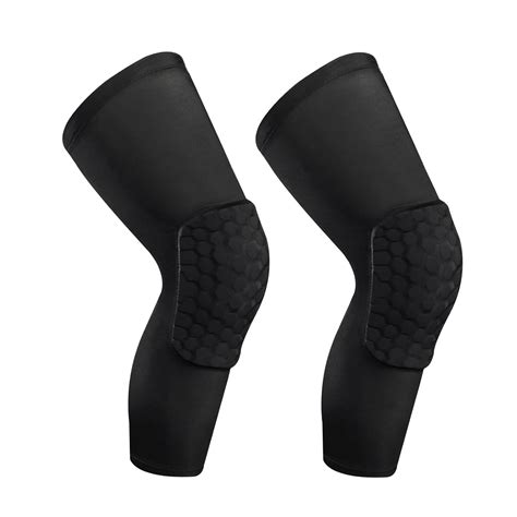 Compression Knee Pads Leg Sleeve Hex Knee Pads For Basketball Honeycomb Anti Collision Knee