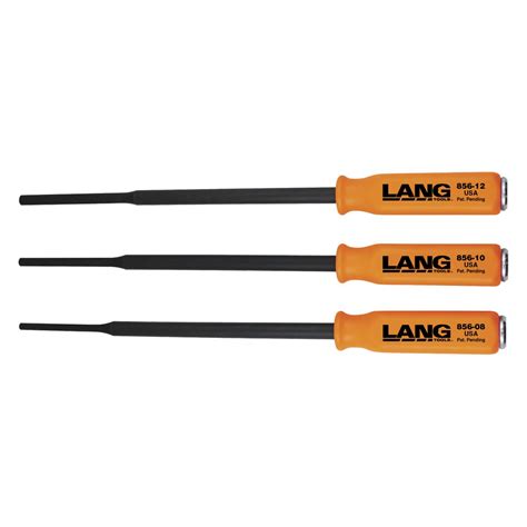 Lang Tools® 856 3st 3 Piece 14 To 38 Extra Long Pin Punch Set