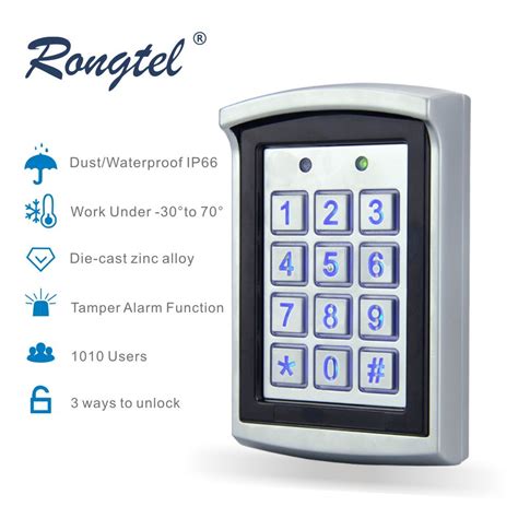 Meter Aluminum Panel Rfid Stand Alone Access Control System Reader