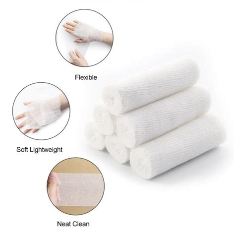 First Aid Pbt Bandage Bleached Elastic Gauze Bandage Conforming