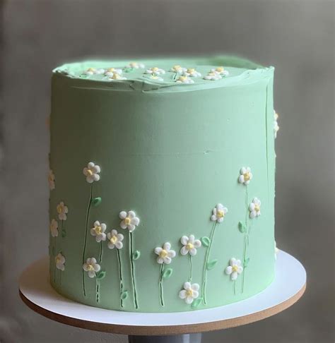 Green Birthday Cakes Elegant Birthday Cakes Birthday Cake With