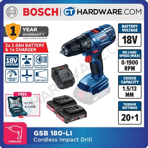 Bosch Gsb Li Professional Cordless Combi Drill V Gsb Li