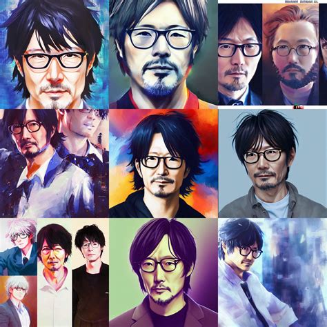 Anime Portrait Of Sensei Hideo Kojima Omoide Emanon Stable