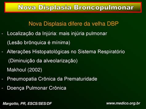 Nova Displasia Bronco Pulmonar Dexametasona Na Preven O E Tratamento