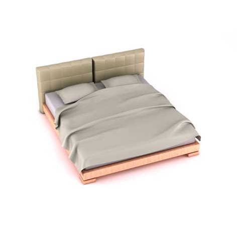 Modern Double Bed 3d Model Cgtrader